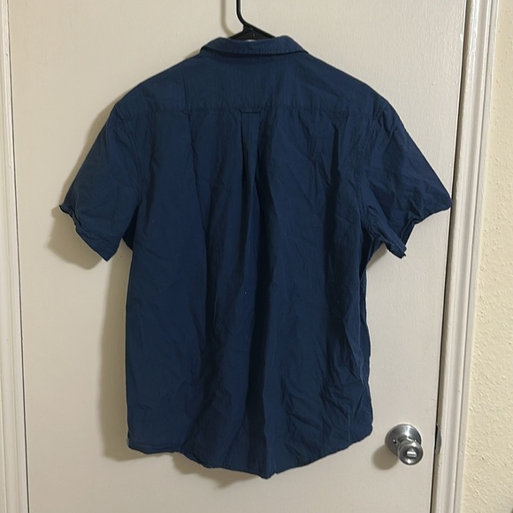 EUC Grayers Navy Short Sleeve Button Down Shirt Large - Picture 5 of 5